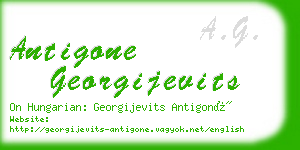 antigone georgijevits business card